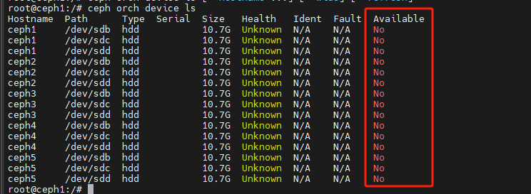 OSD device list
